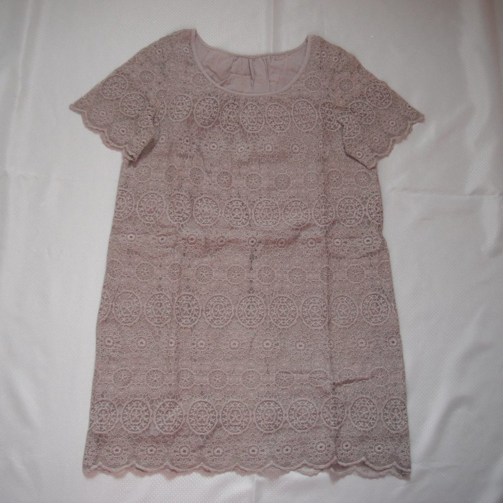 Pual Ce Cin Women’s Short Dress Short Sleeve Summer Size S Beige